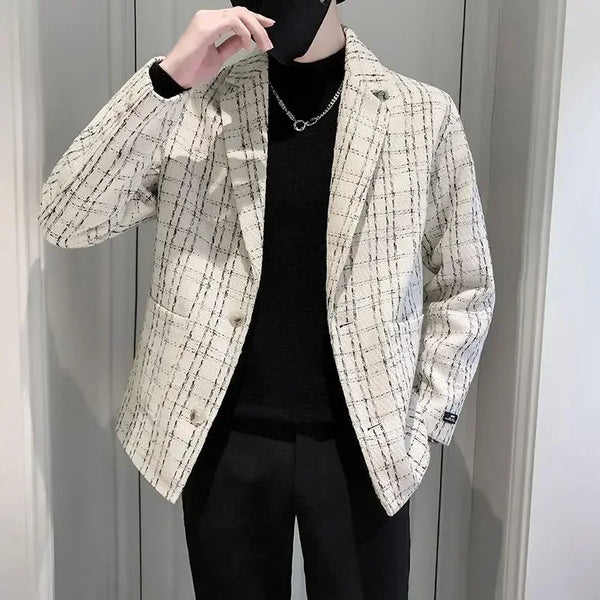 Men’s Black Single-Breasted Blazer