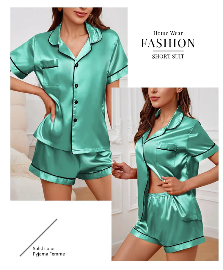Women’s Satin Pajama Set
