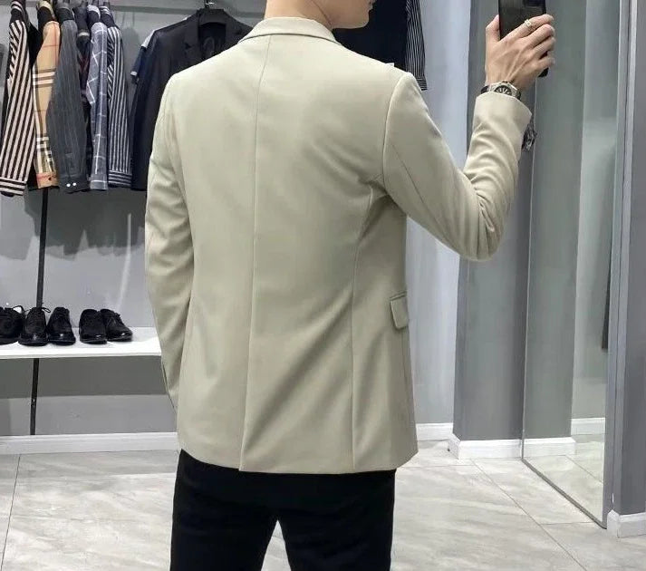 Men’s Cropped Blazer – Plus Size Casual Party Suit Jacket