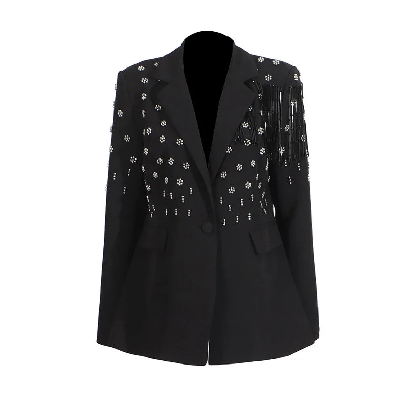 ZMEENNA Women’s Rhinestone Blazer