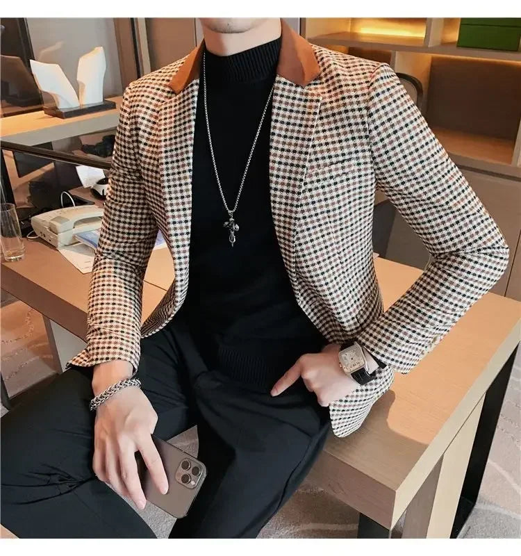 Men’s Slim Fit Single-Breasted Blazer