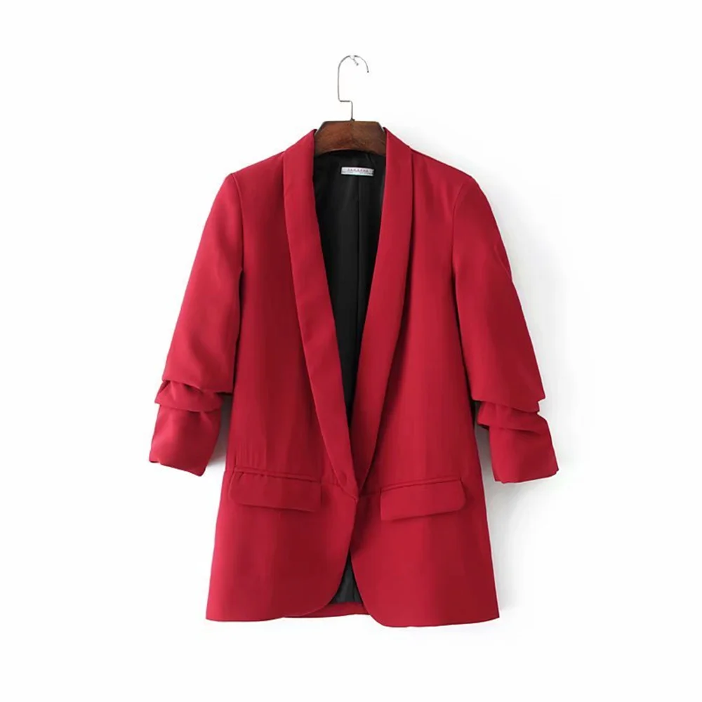 PB&ZA Women’s Pleated Sleeve Blazer – Urban Commuter Jacket