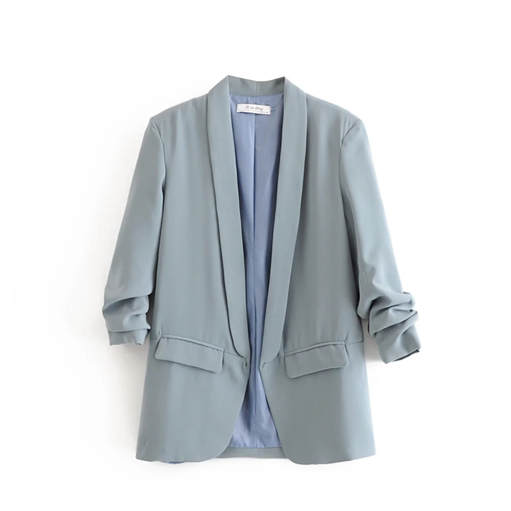 PB&ZA Women’s Pleated Sleeve Blazer – Urban Commuter Jacket
