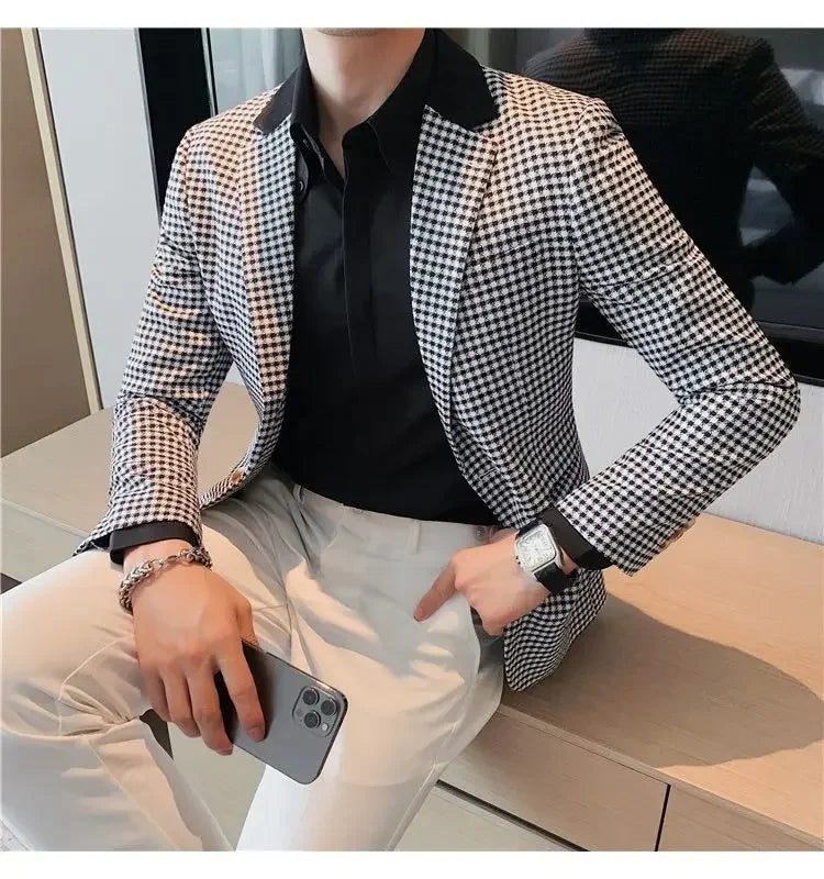 Men’s Slim Fit Single-Breasted Blazer