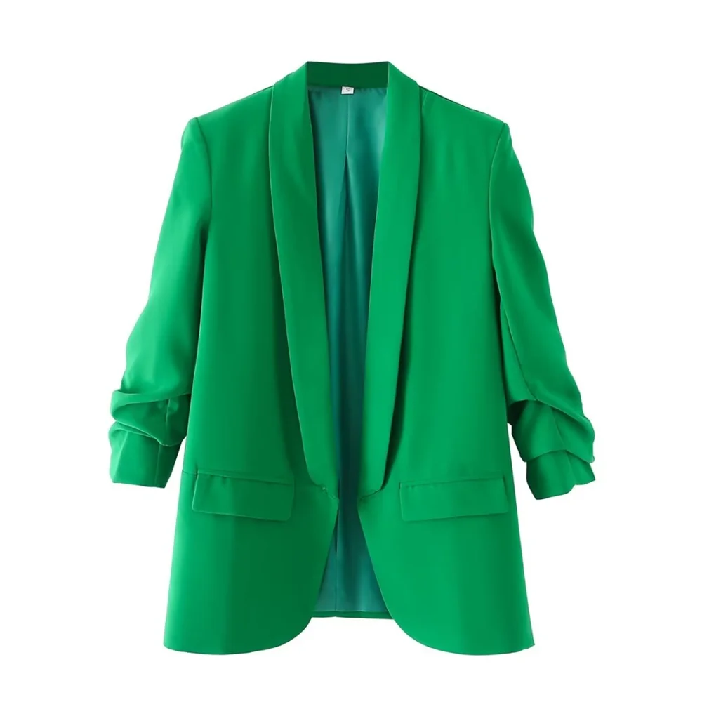 PB&ZA Women’s Pleated Sleeve Blazer – Urban Commuter Jacket