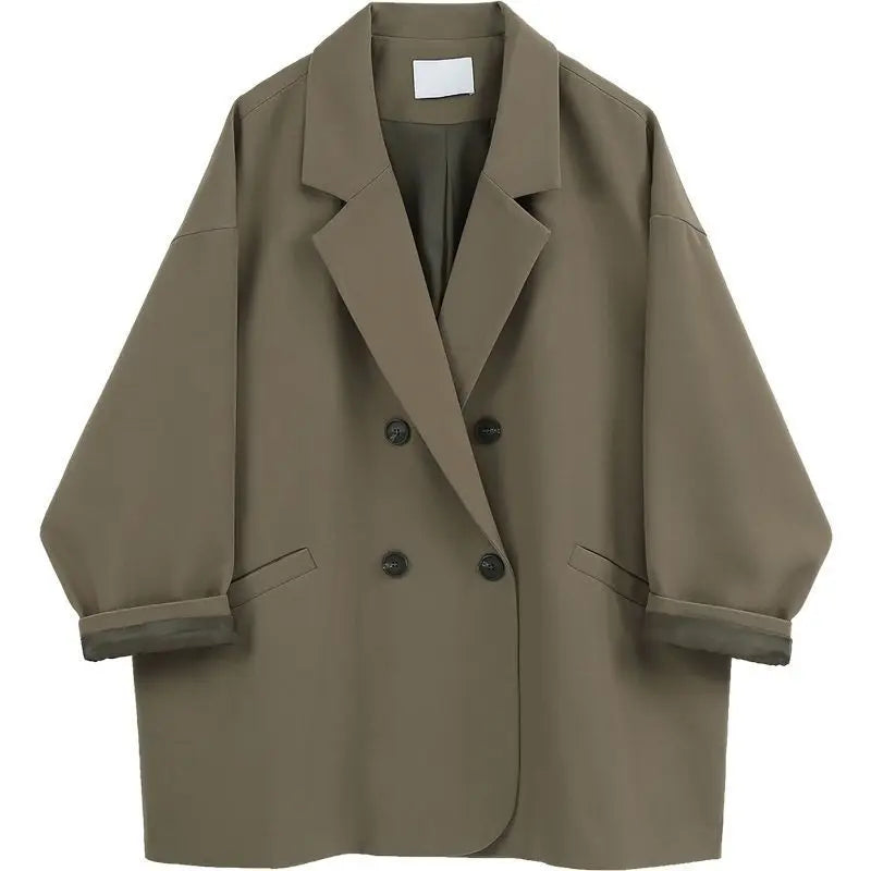 Oversized Korean Blazer – Women’s Casual Loose Fit Jacket