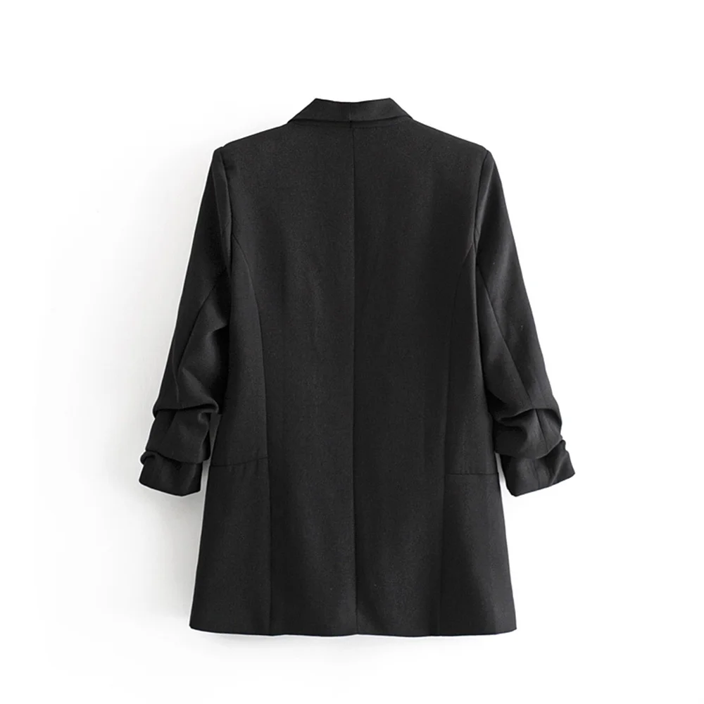 PB&ZA Women’s Pleated Sleeve Blazer – Urban Commuter Jacket