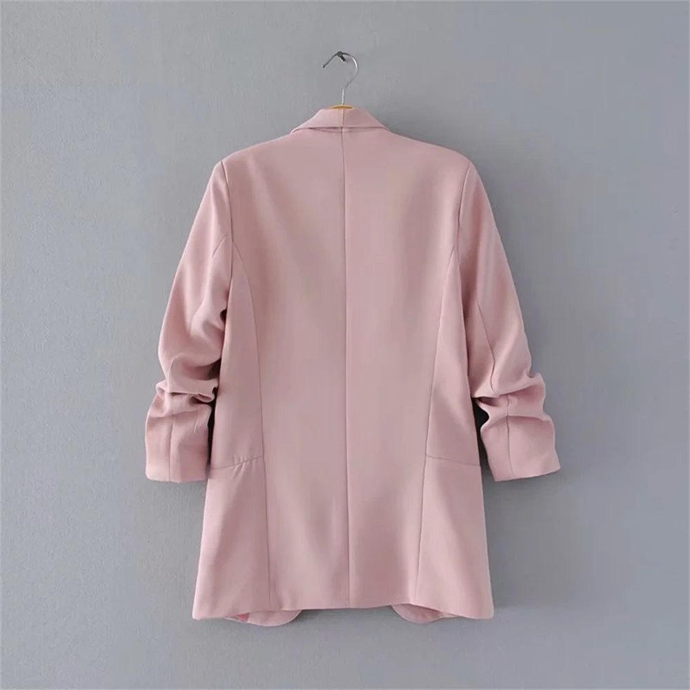PB&ZA Women’s Pleated Sleeve Blazer – Urban Commuter Jacket