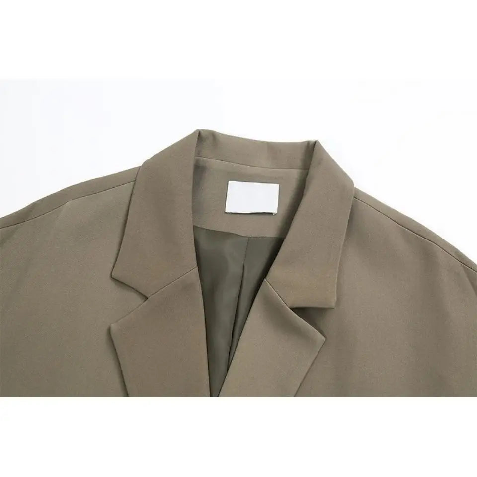 Oversized Korean Blazer – Women’s Casual Loose Fit Jacket