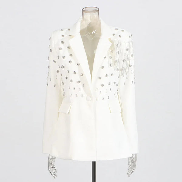 ZMEENNA Women’s Rhinestone Blazer