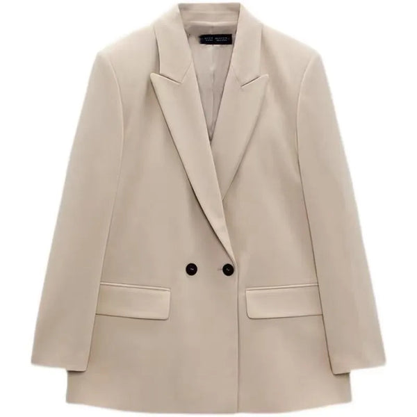 PB&ZA Loose Double-Breasted Blazer