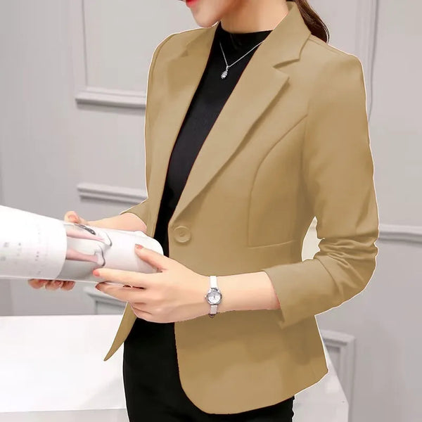 Women’s Slim Fit Blazer – 2025 Formal Office Jacket with Pockets