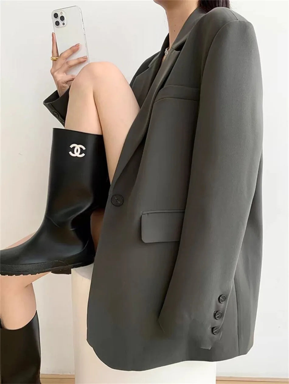 Women’s Casual Single-Button Blazer