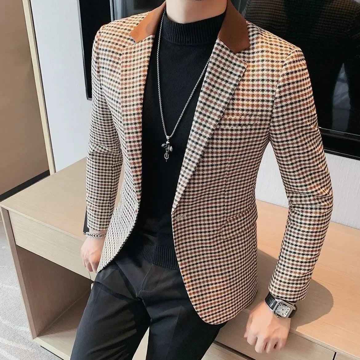 Men’s Slim Fit Single-Breasted Blazer