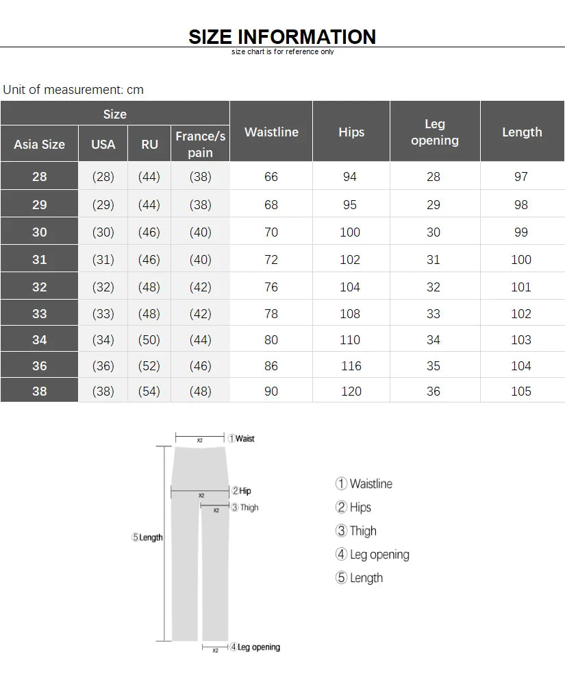 Men’s Ice Silk Summer Pants – Elastic Waist Straight Trousers