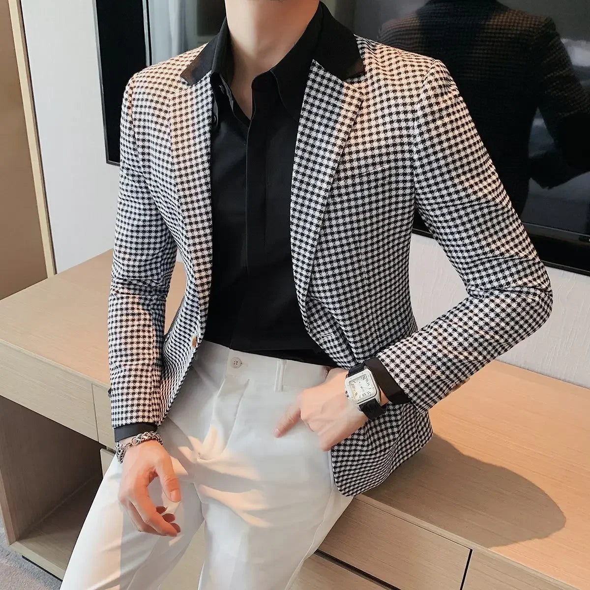 Men’s Slim Fit Single-Breasted Blazer