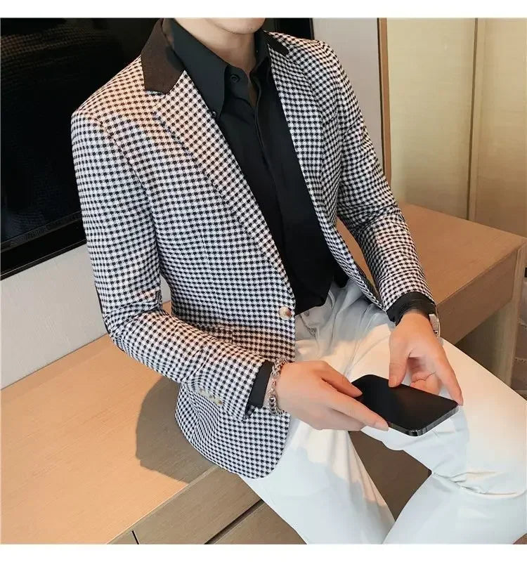 Men’s Slim Fit Single-Breasted Blazer