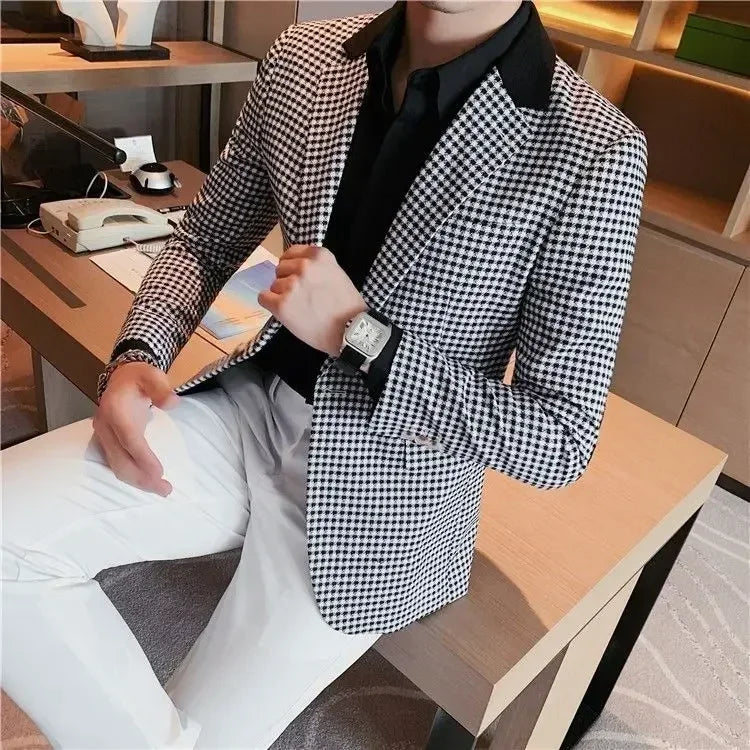 Men’s Slim Fit Single-Breasted Blazer