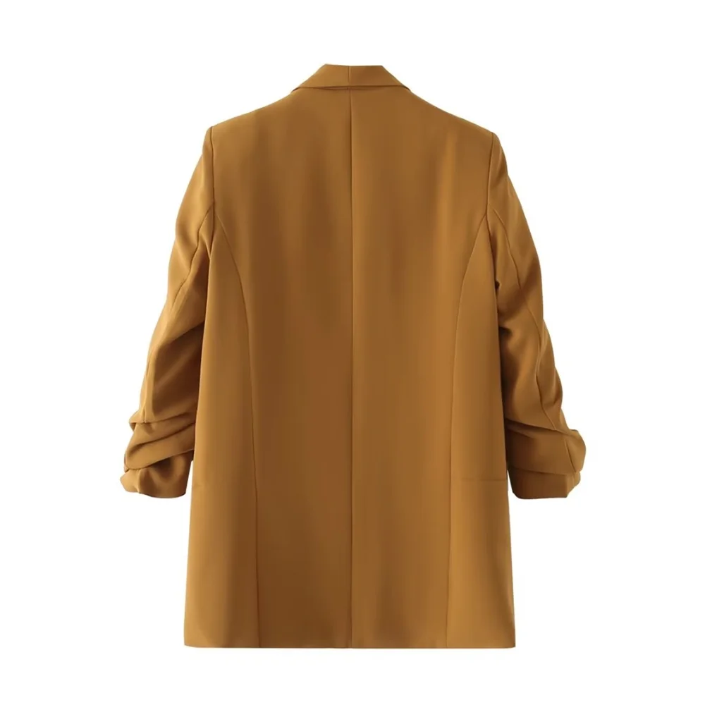 PB&ZA Women’s Pleated Sleeve Blazer – Urban Commuter Jacket