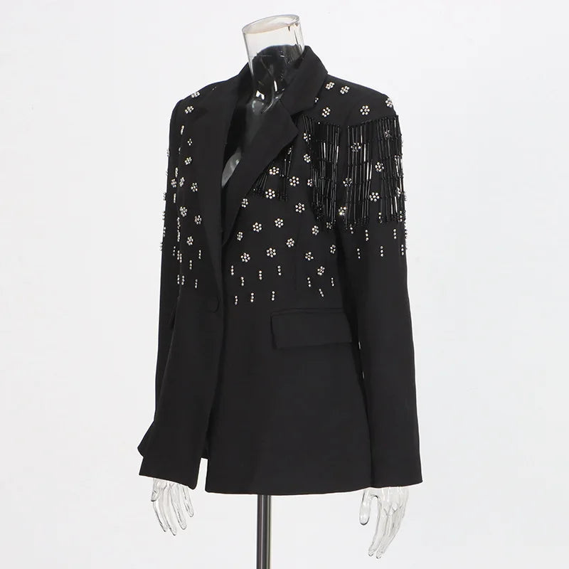 ZMEENNA Women’s Rhinestone Blazer