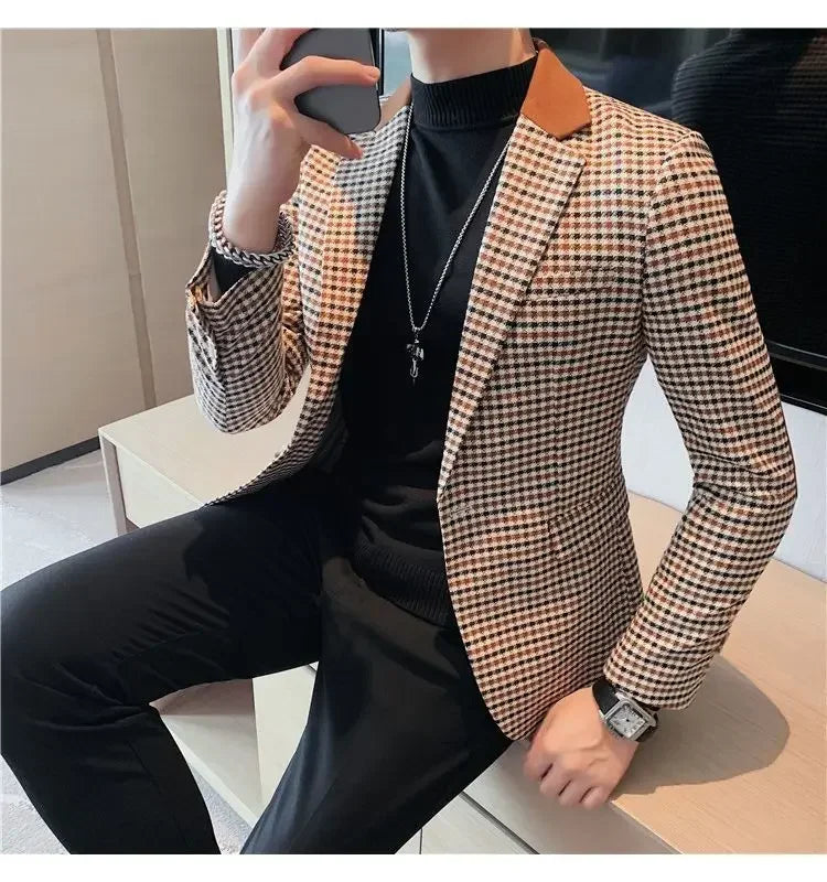 Men’s Slim Fit Single-Breasted Blazer