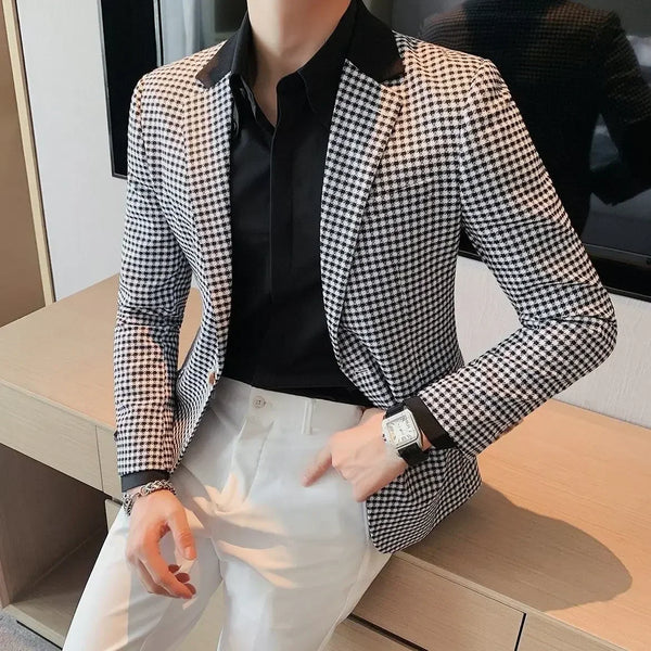 Men’s Slim Fit Single-Breasted Blazer
