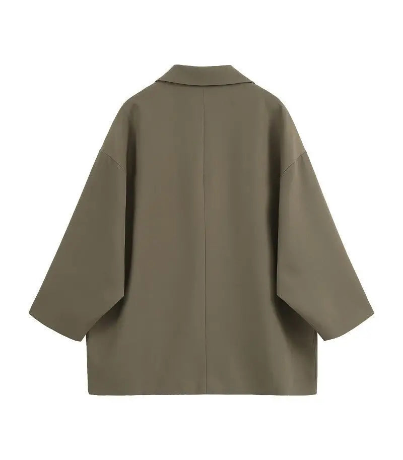 Oversized Korean Blazer – Women’s Casual Loose Fit Jacket
