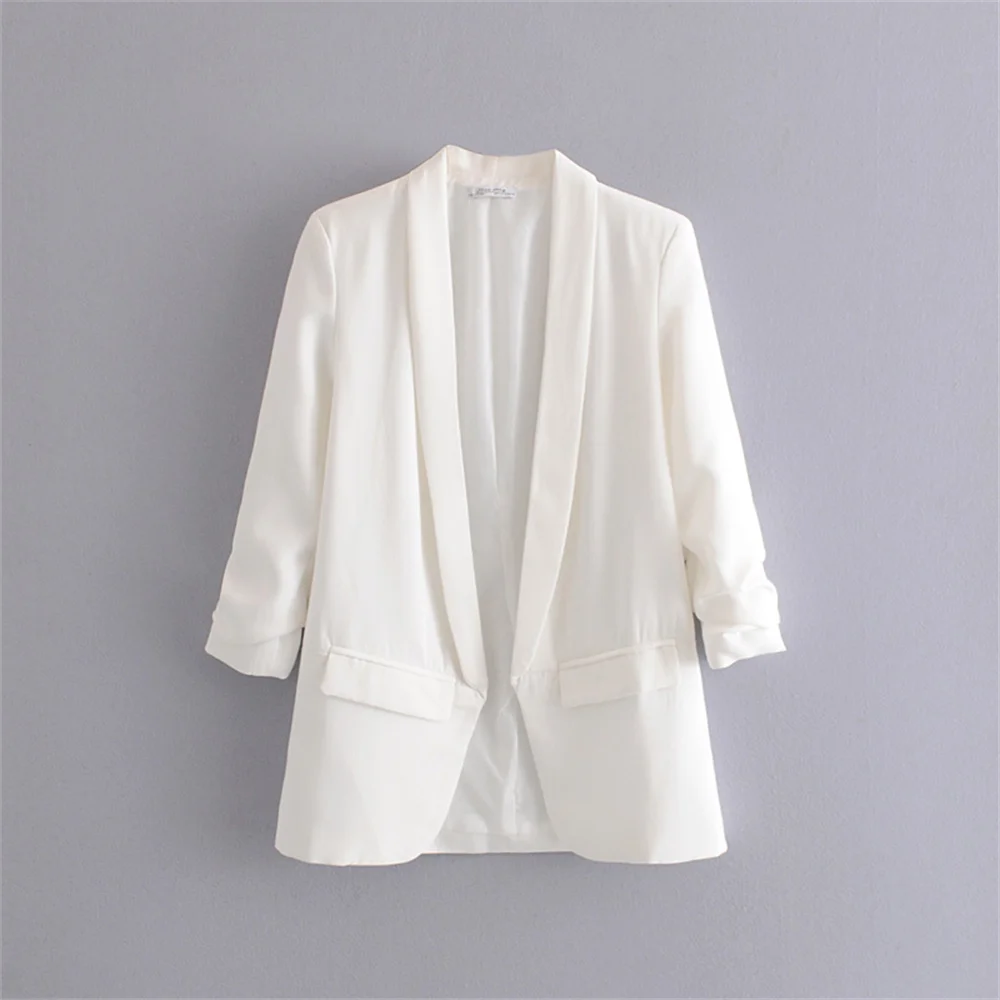 PB&ZA Women’s Pleated Sleeve Blazer – Urban Commuter Jacket