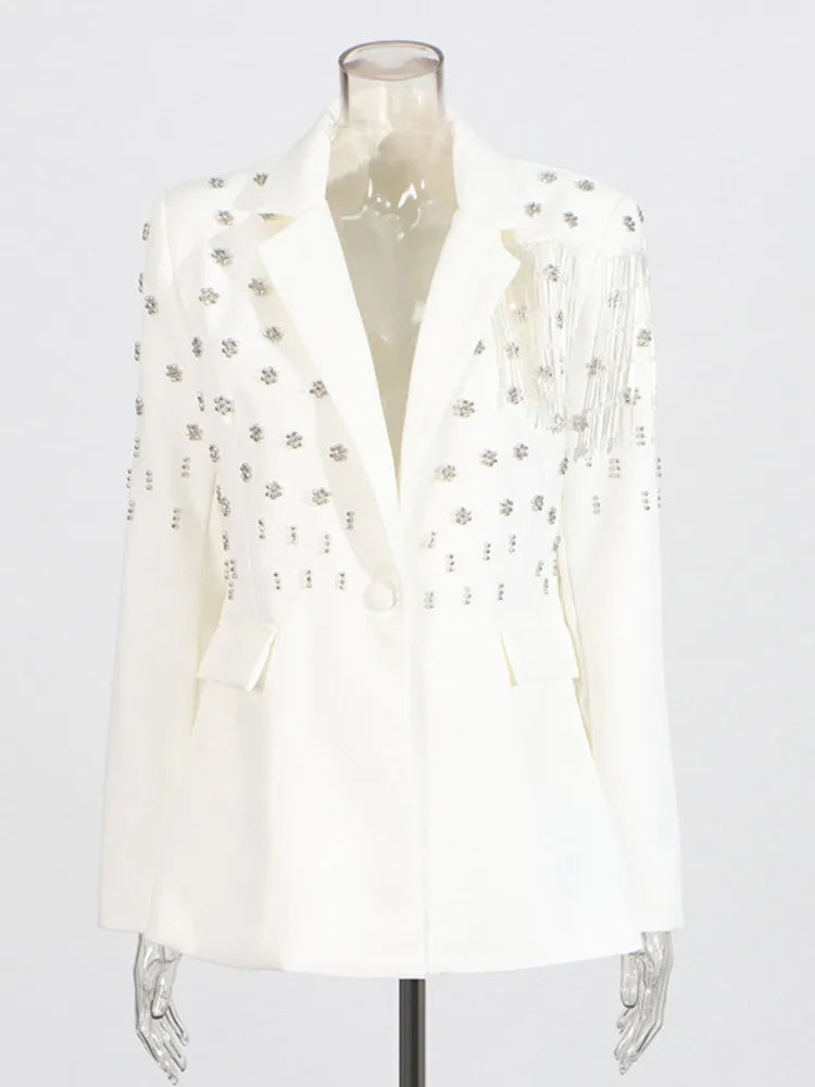 ZMEENNA Women’s Rhinestone Blazer