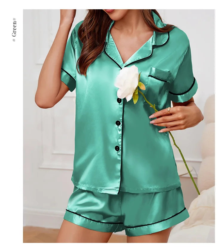 Women’s Satin Pajama Set