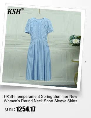 HKSH 2025 Spring Autumn New Women Tide Dark Niche Elegant Temperament Sleeveless Belt Lapel Blazer Chic Ins Y2K Waistcoat HK4714