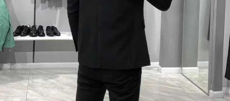 Men’s Cropped Blazer – Plus Size Casual Party Suit Jacket