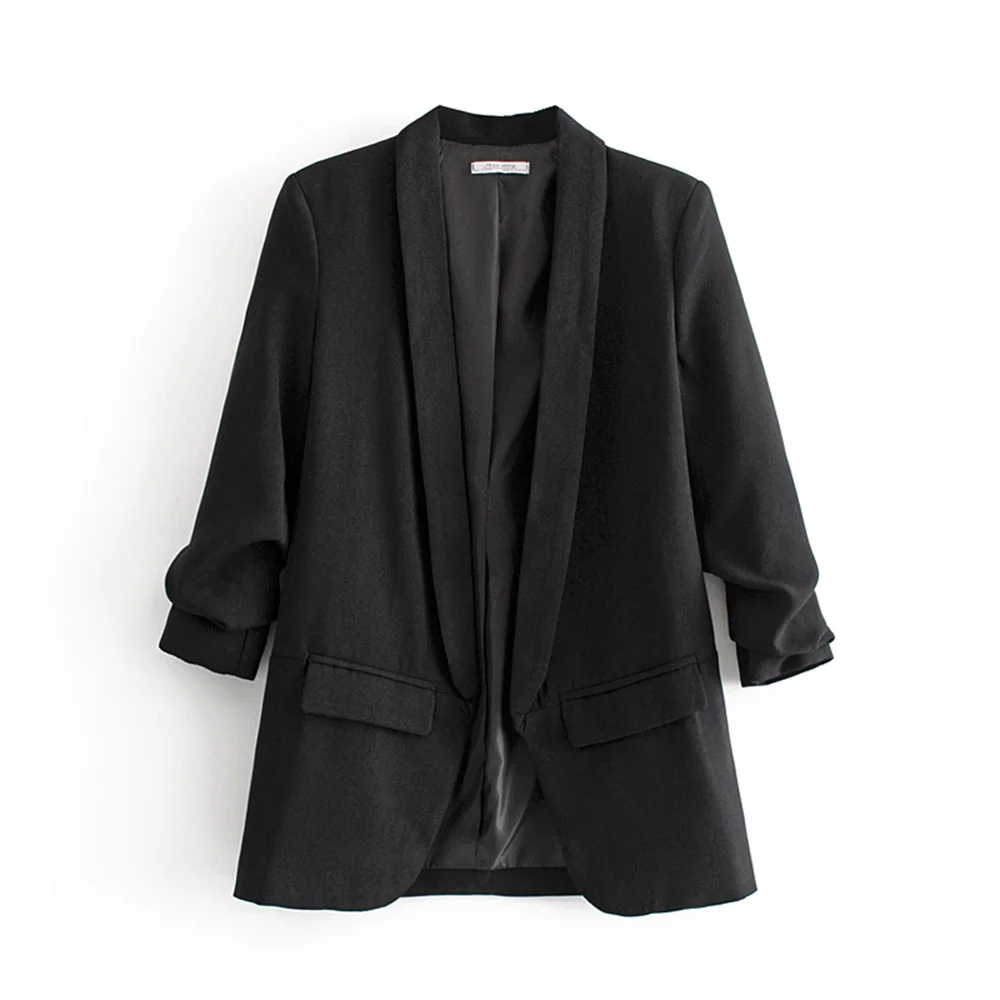 PB&ZA Women’s Pleated Sleeve Blazer – Urban Commuter Jacket