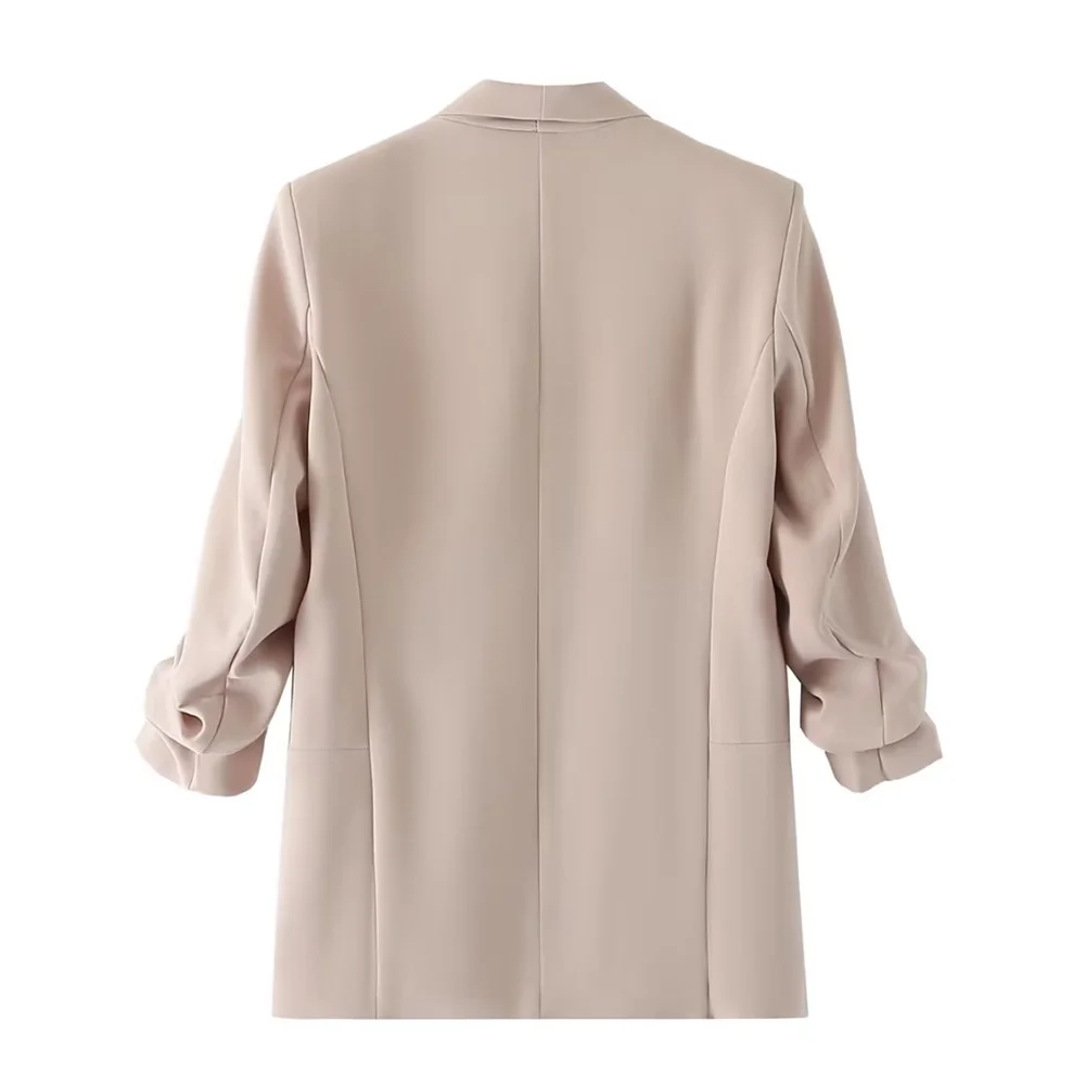 PB&ZA Women’s Pleated Sleeve Blazer – Urban Commuter Jacket