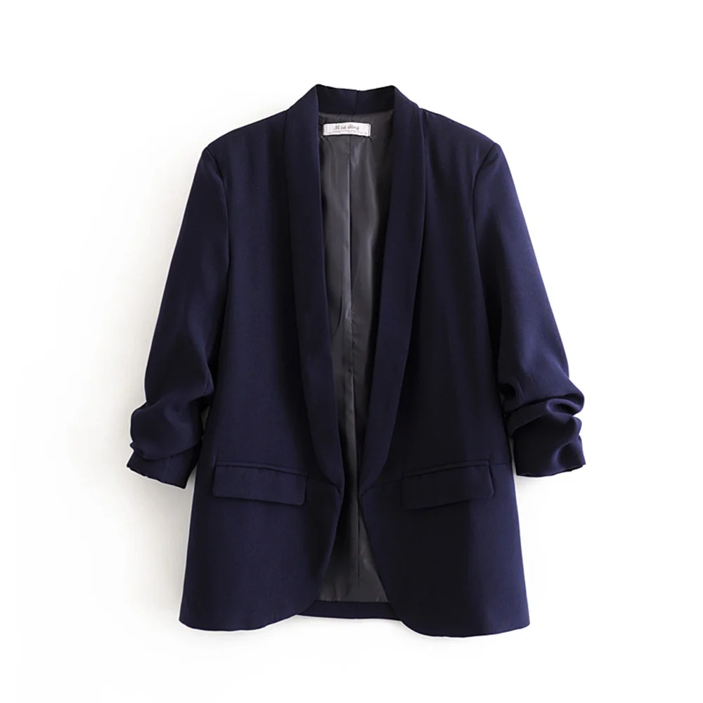 PB&ZA Women’s Pleated Sleeve Blazer – Urban Commuter Jacket