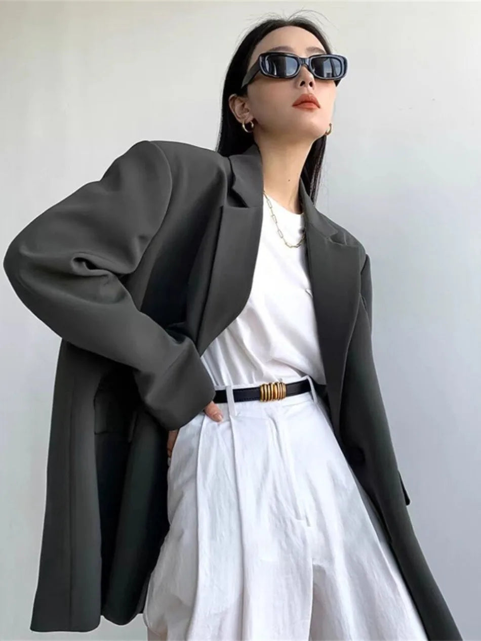 Women’s Casual Single-Button Blazer