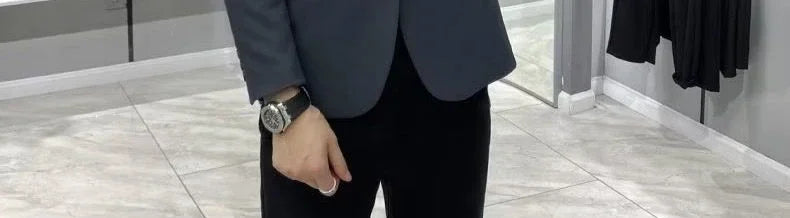 Men’s Cropped Blazer – Plus Size Casual Party Suit Jacket