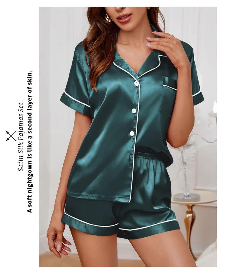 Women’s Satin Pajama Set