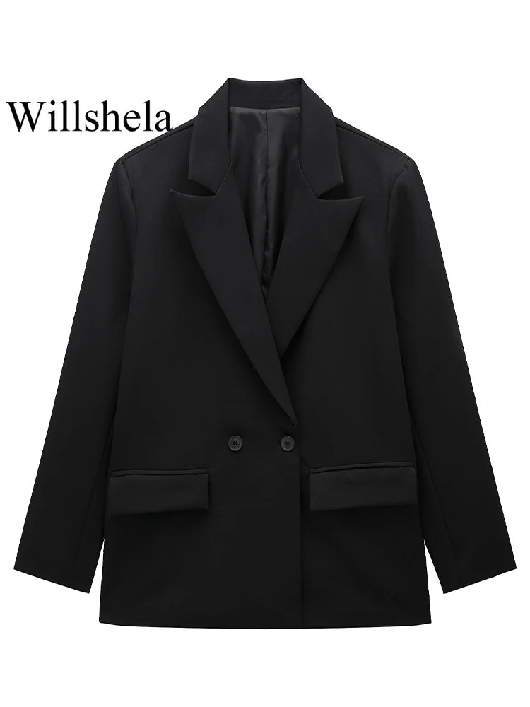 Willshela Women’s Double-Breasted Blazer