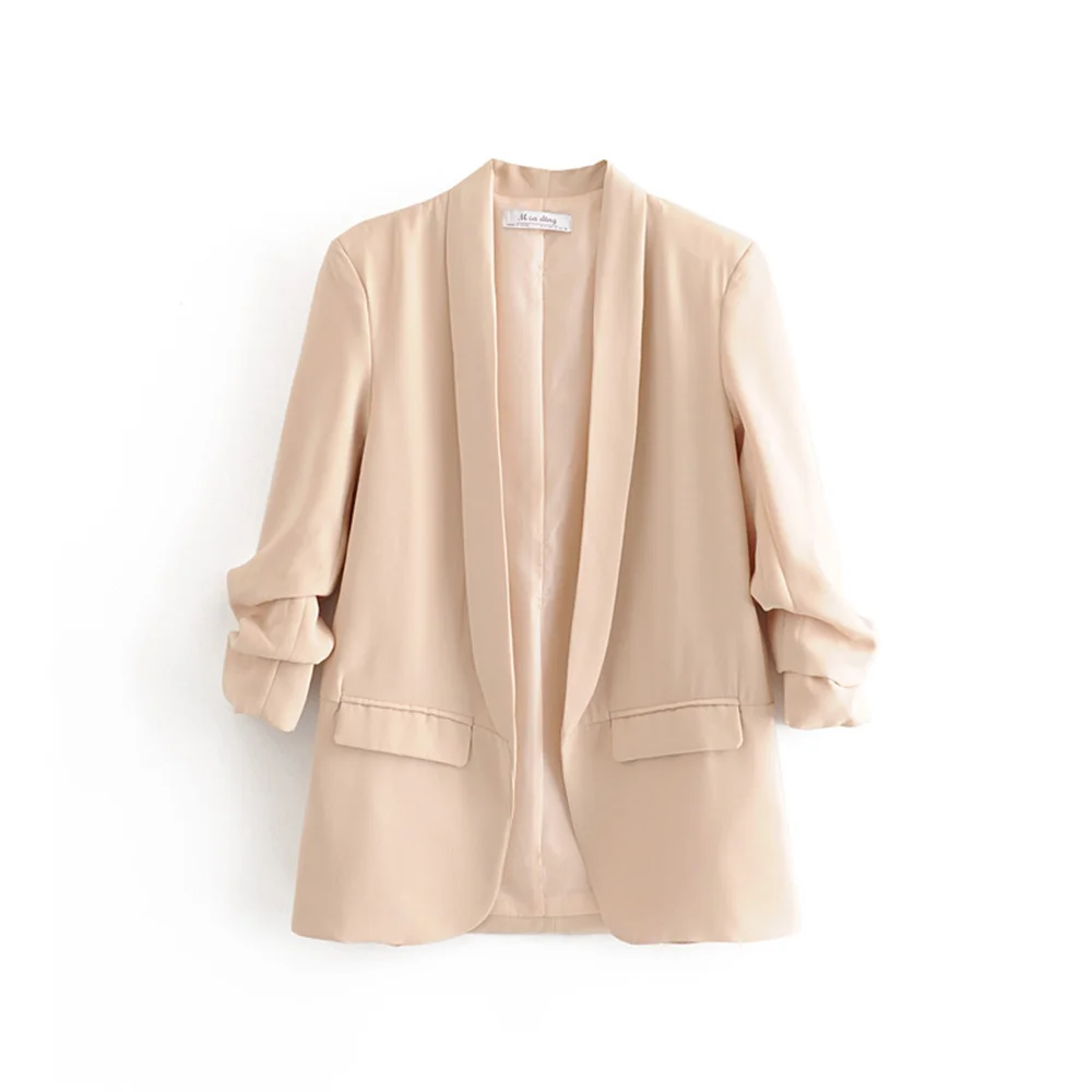 PB&ZA Women’s Pleated Sleeve Blazer – Urban Commuter Jacket