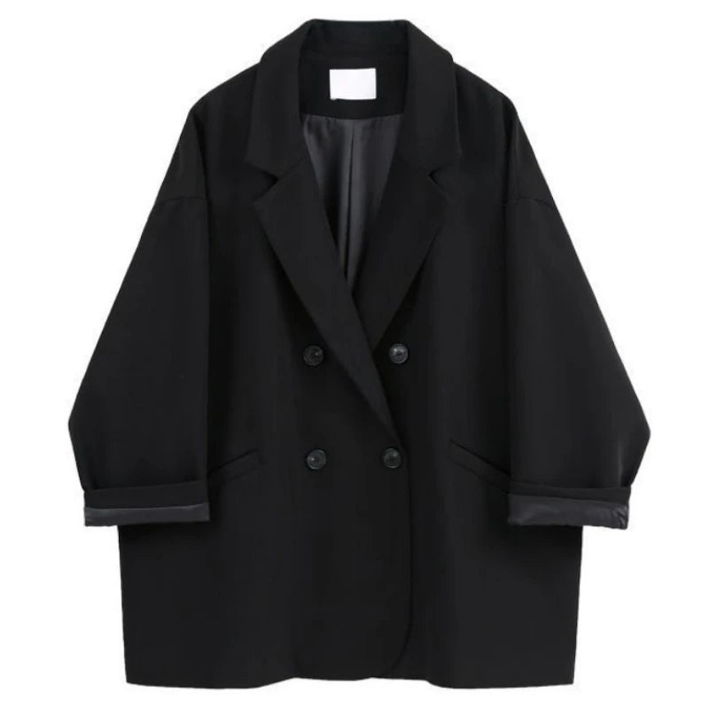 Oversized Korean Blazer – Women’s Casual Loose Fit Jacket