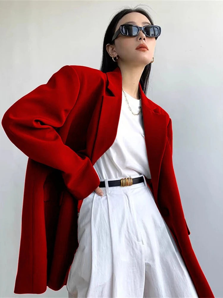 Women’s Casual Single-Button Blazer