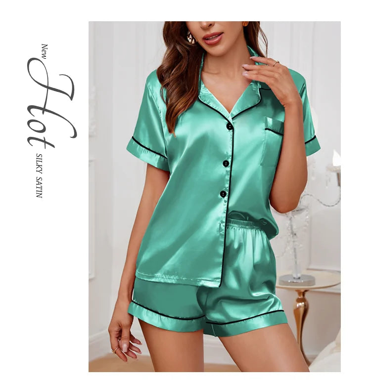 Women’s Satin Pajama Set