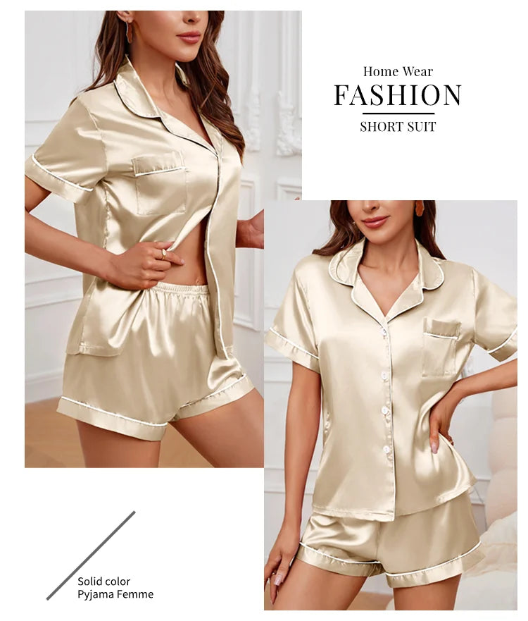 Women’s Satin Pajama Set