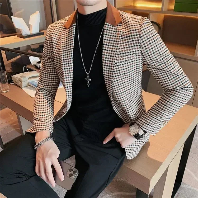 Men’s Slim Fit Single-Breasted Blazer