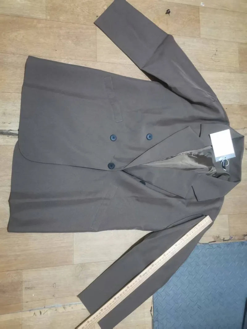 Oversized Korean Blazer – Women’s Casual Loose Fit Jacket