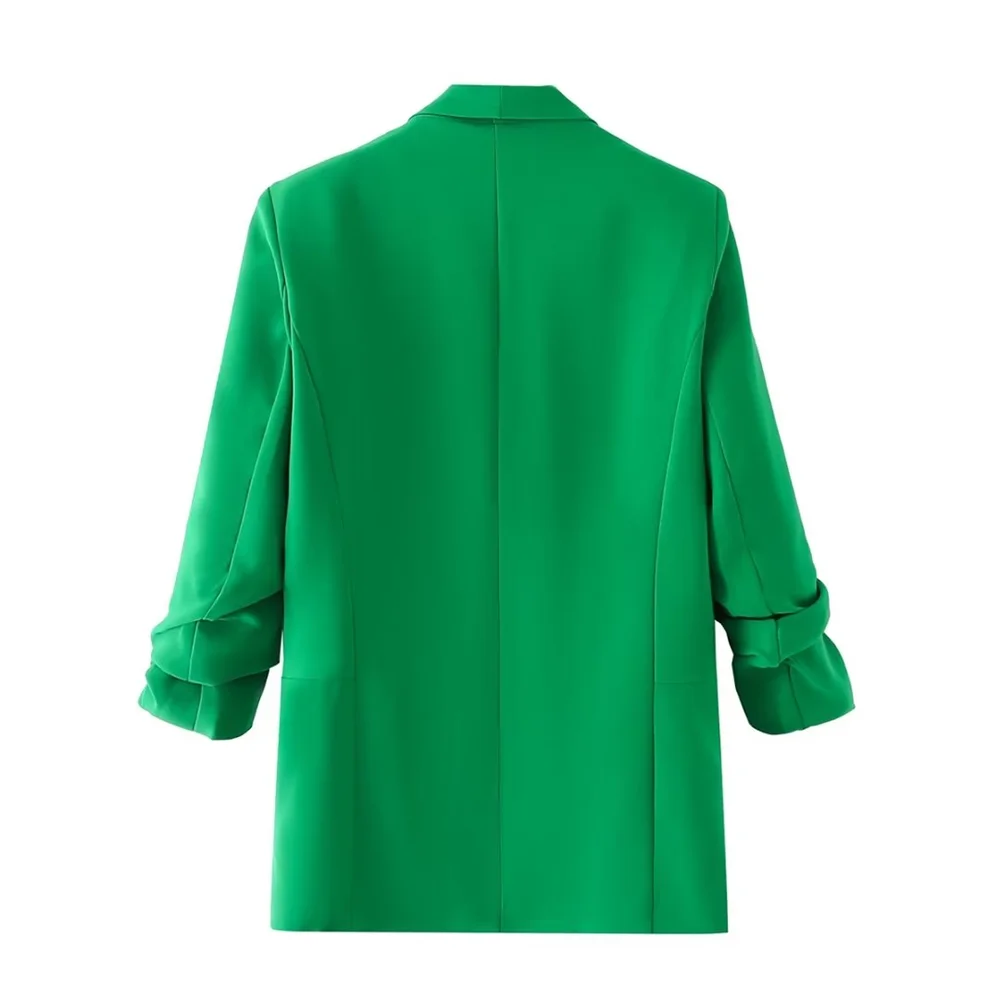 PB&ZA Women’s Pleated Sleeve Blazer – Urban Commuter Jacket