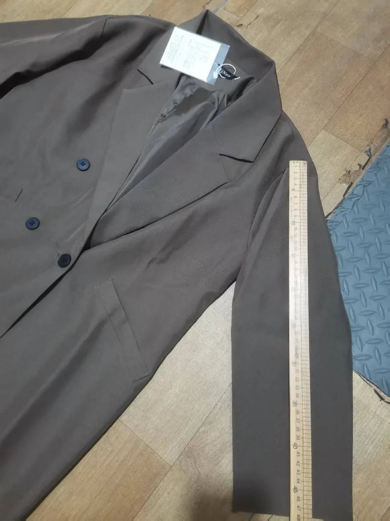 Oversized Korean Blazer – Women’s Casual Loose Fit Jacket