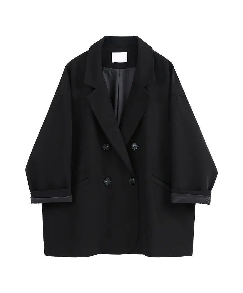 Oversized Korean Blazer – Women’s Casual Loose Fit Jacket