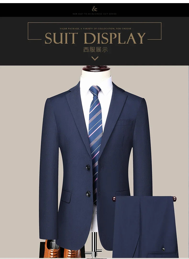 Men’s 2024 Slim Fit Business Suit
